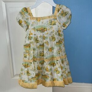 Joie Yellow and Green Floral Dress